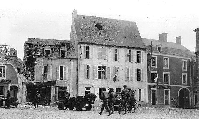 Места на сегодняшний день, разрушенные во время войны 1944 года