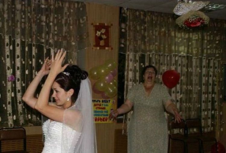 Смешная фотоподборка с свадеб (73 фото)