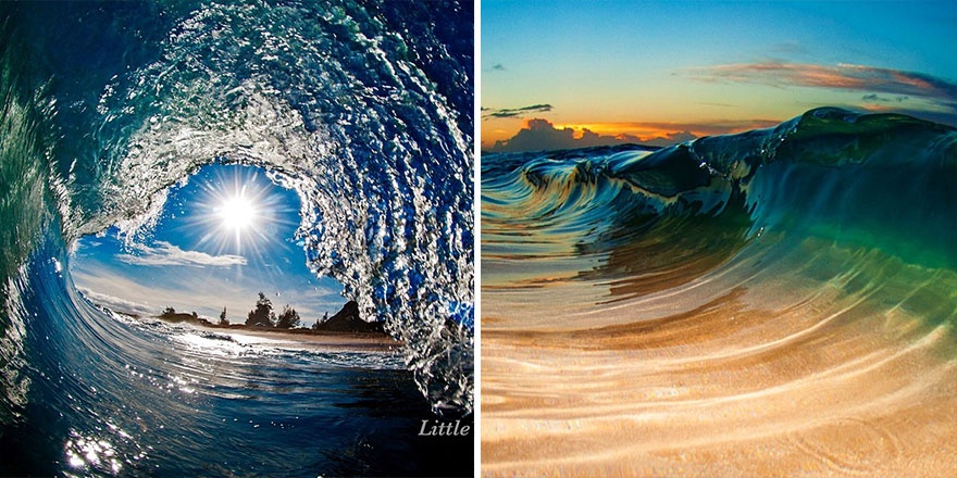 Безумно красивые снимки из под гребня волны (32 фото)