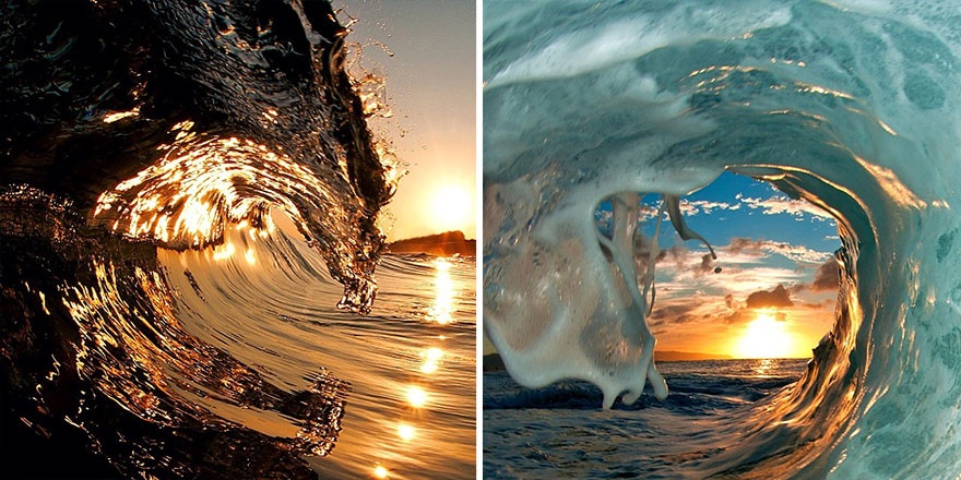 Безумно красивые снимки из под гребня волны (32 фото)