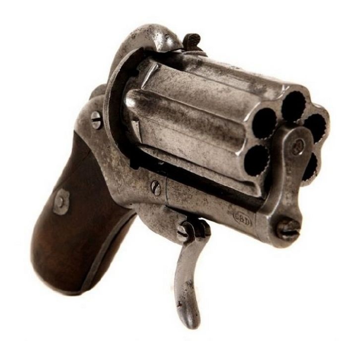Шпилечный револьвер - средство самозащиты середины 19 века (10 фото)