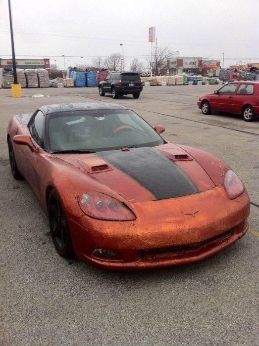 Chevrolet Corvette достался жене после развода (6 фото)