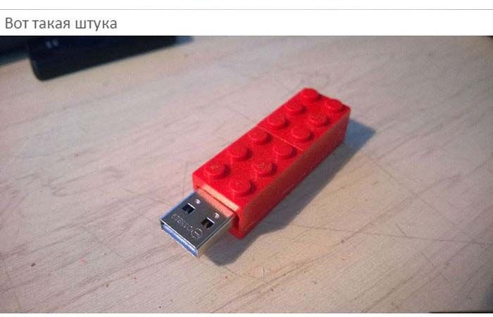 USB-флешка из LEGO своими руками (9 фото)