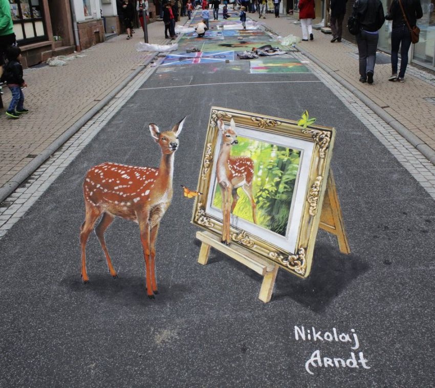 Невероятные уличные 3D-рисунки Николая Арндта (44 фото)