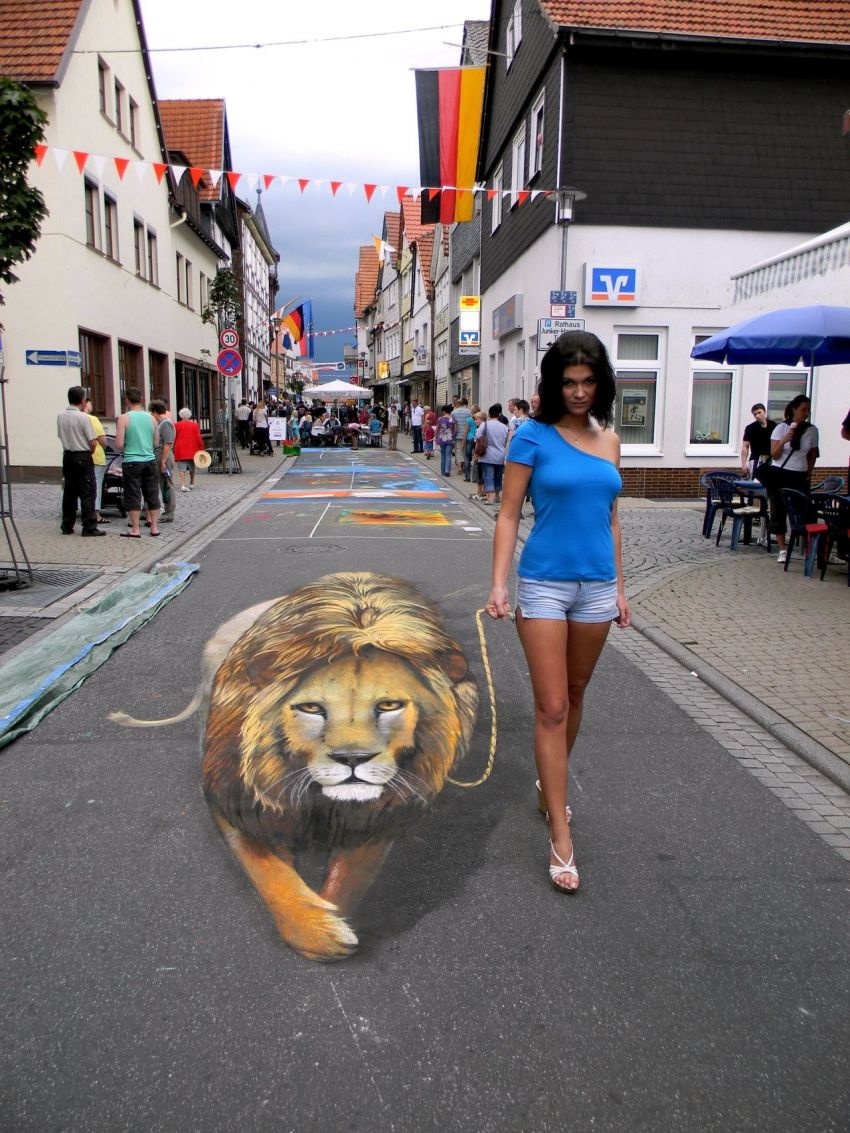 Невероятные уличные 3D-рисунки Николая Арндта (44 фото)