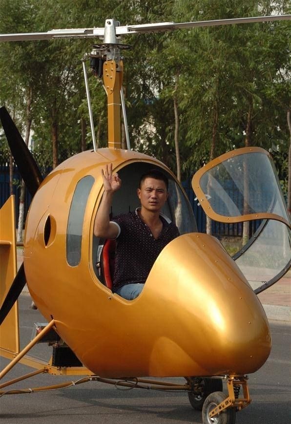 Китаец сделал собственный вертолет