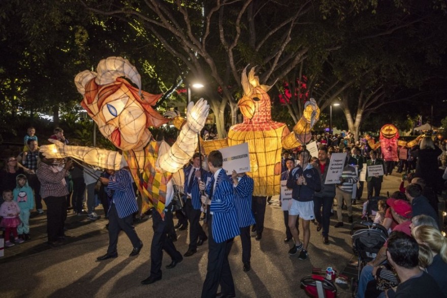 Парад бумажных фонариков (Luminous Lantern Parade) в Австралии