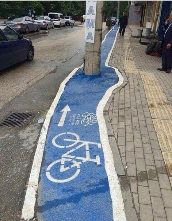 В Турции для велосипедистов сделали отдельные дорожки