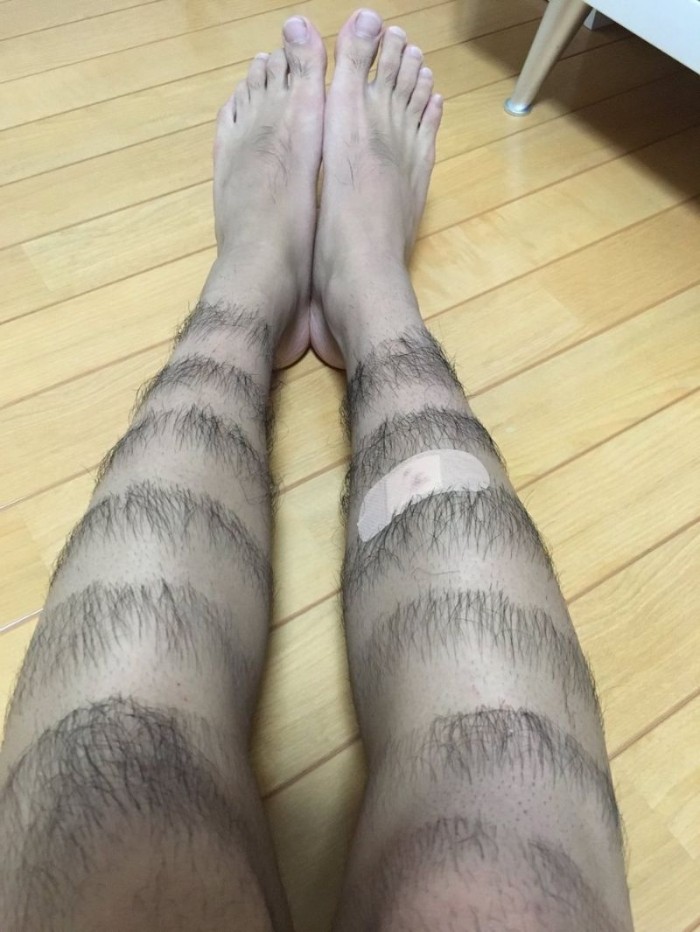 Стильная прическа на ногах от китайского модника (6 фото)