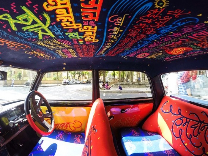 Дизайнерские интерьеры мумбайских такси