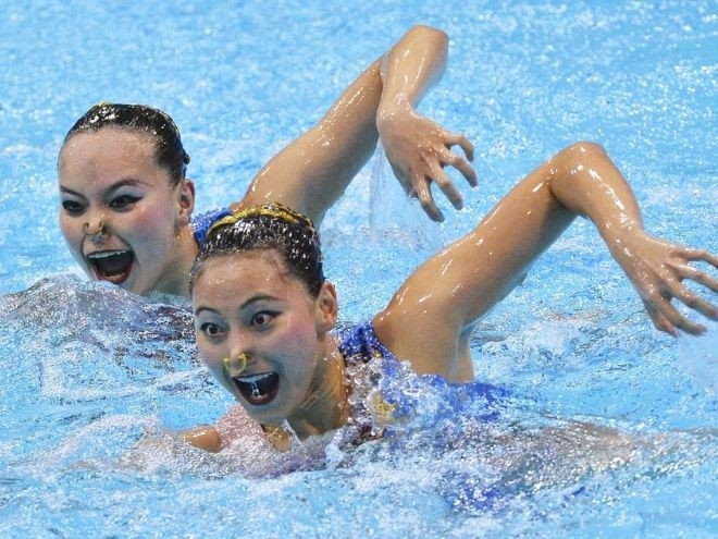 Лица в синхронном плавание