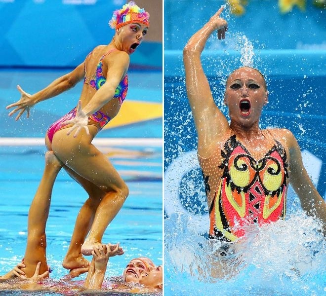 Лица в синхронном плавание