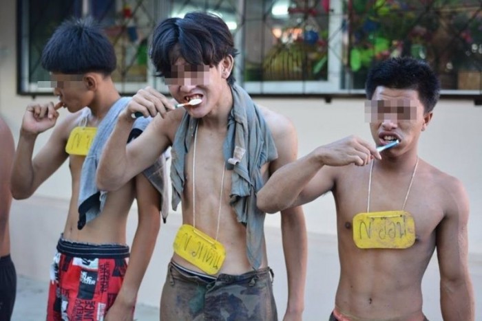 Суровое «посвящение» тайских первокурсников