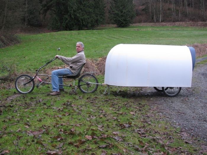 Американец построил велодом, чтобы путешествовать по стране