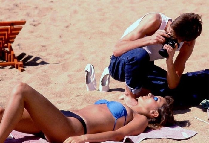 Девушки на чилийском пляже Ренака, 1980-е