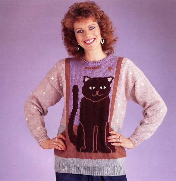Модные свитера 80-х (43 фото)