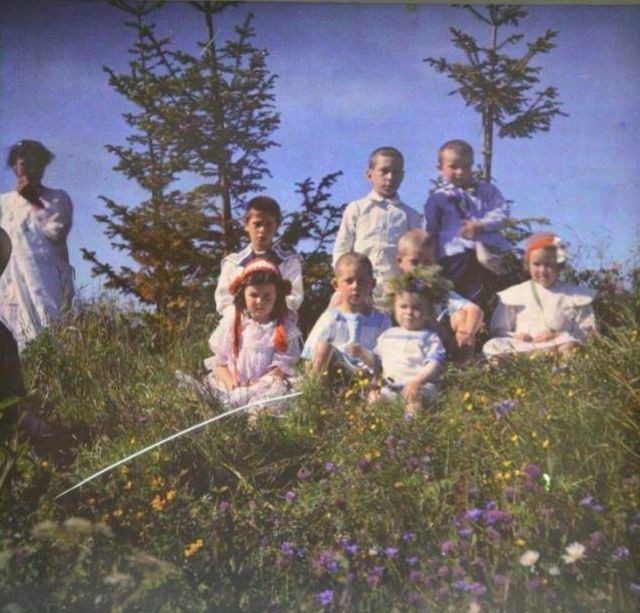 Цветные фотографии Леонида Андреева, сделанные более 100 лет назад