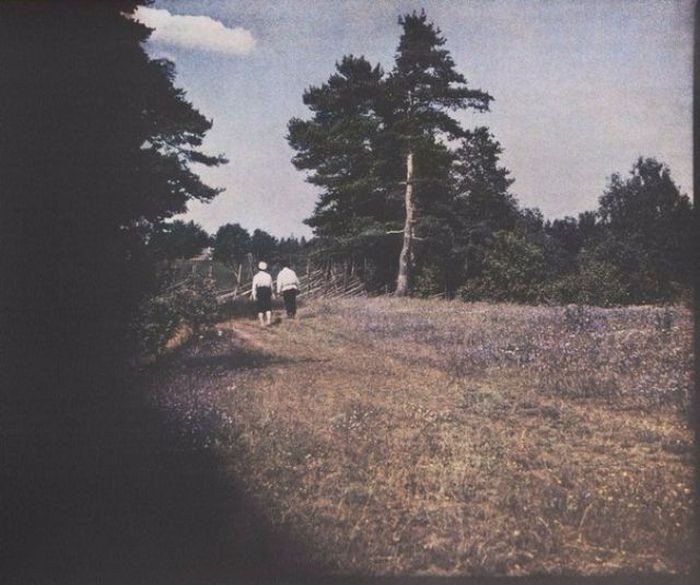 Цветные фотографии Леонида Андреева, сделанные более 100 лет назад