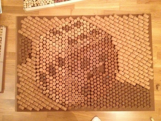 Картины из винных пробок от лондонского художника