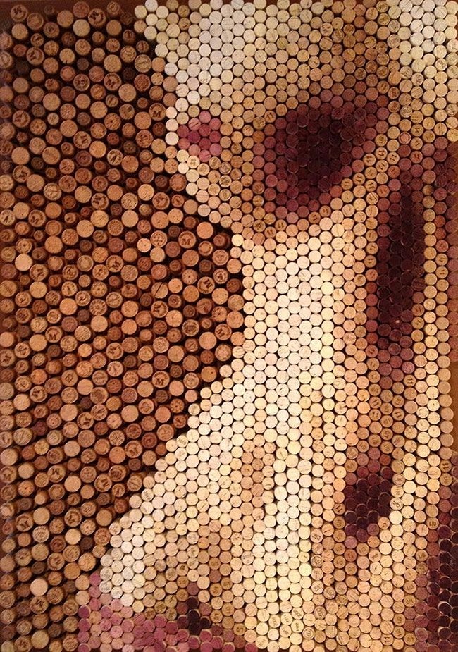 Картины из винных пробок от лондонского художника