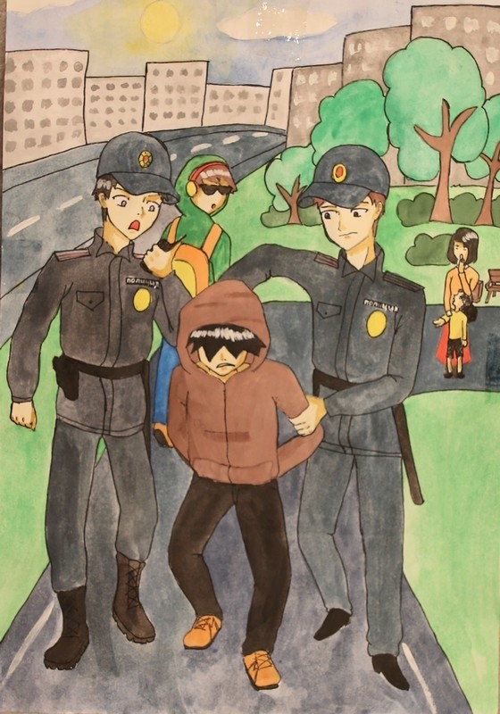Работы детского конкурса «Мои родители работают в полиции!»