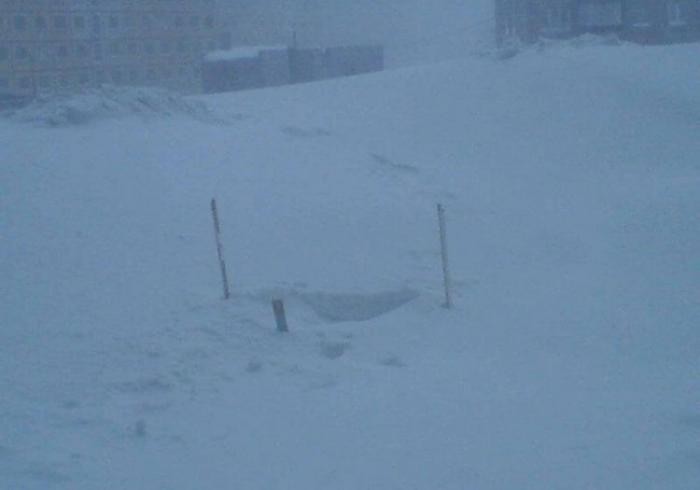 Снегопады в Норильске (6 фото)