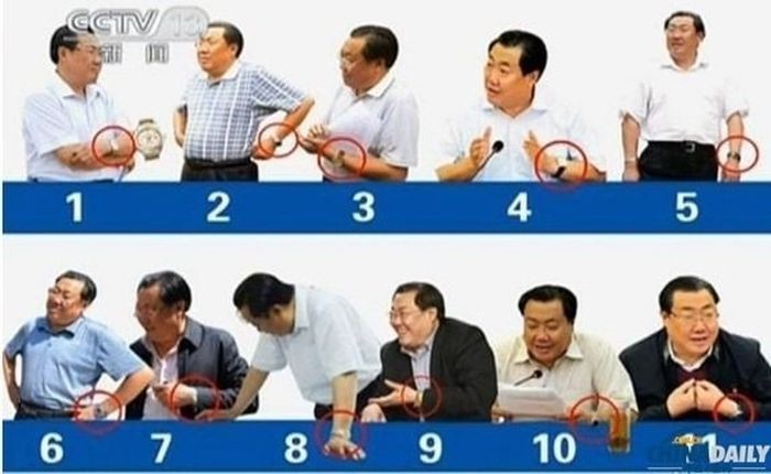 Как китайские чиновники за решетку угодили (5 фото)