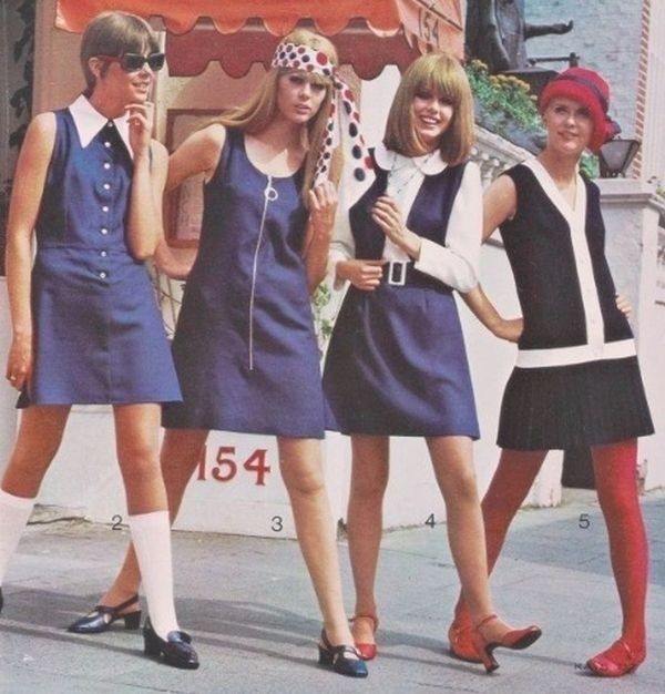 Женская мода в Великобритании 60-х годов