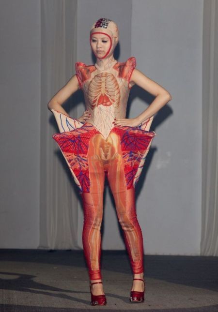 Прикольные платья в стиле анатомии (5 фото)