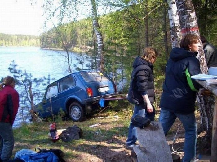 Русские на загородном отдыхе