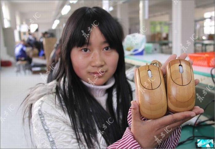 Бамбуковые клавиатура и мышь (12 фото)