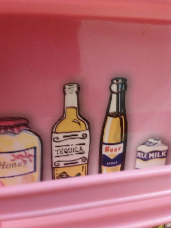Сюрприз внутри детского игрушечного холодильника (3 фото)