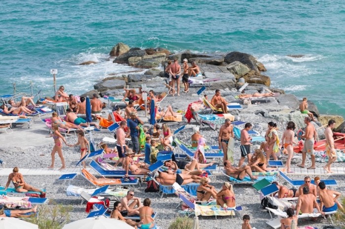 Итальянцы на частных пляжах