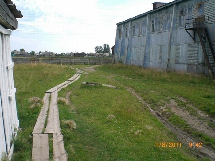 Сельская школа в сибирском поселке (25 фото)