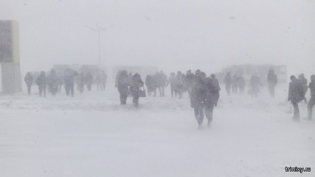 Суровые зимы в Норильске (24 фото)