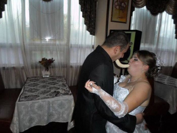 Необычные свадебные фото (47 фото)