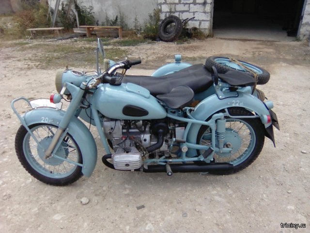 Восстановление старого мотоцикла Днепр (9 фото)