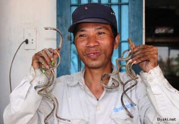 Вьетнамец не обрезал ногти больше 35 лет (14 фото)