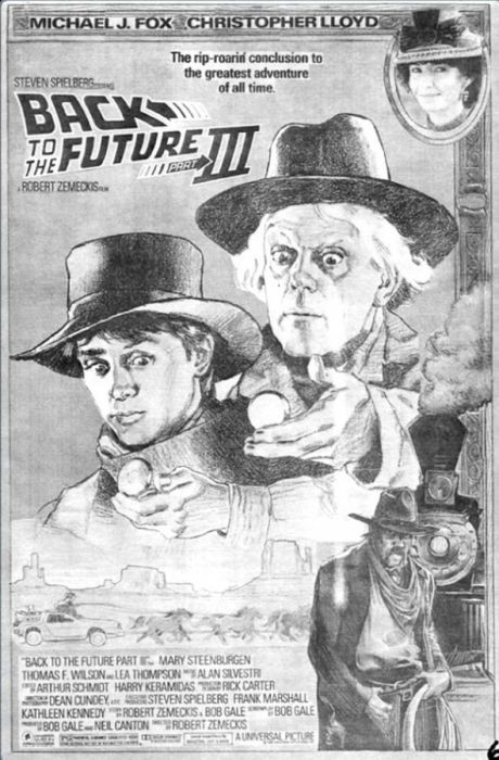 Как создавали постер к фильму «Назад в будущее» (41 фото)