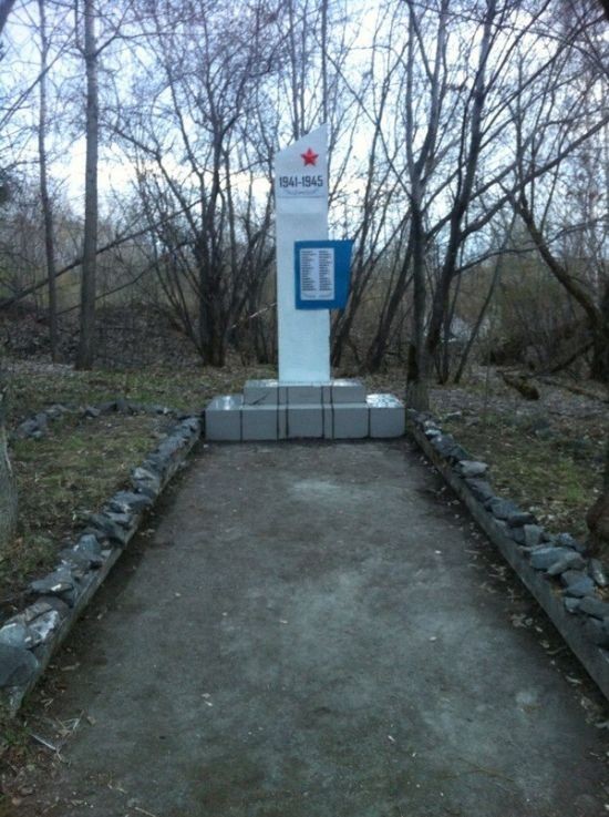 Волонтеры восстановили памятник к Дню Победы (4 фото)