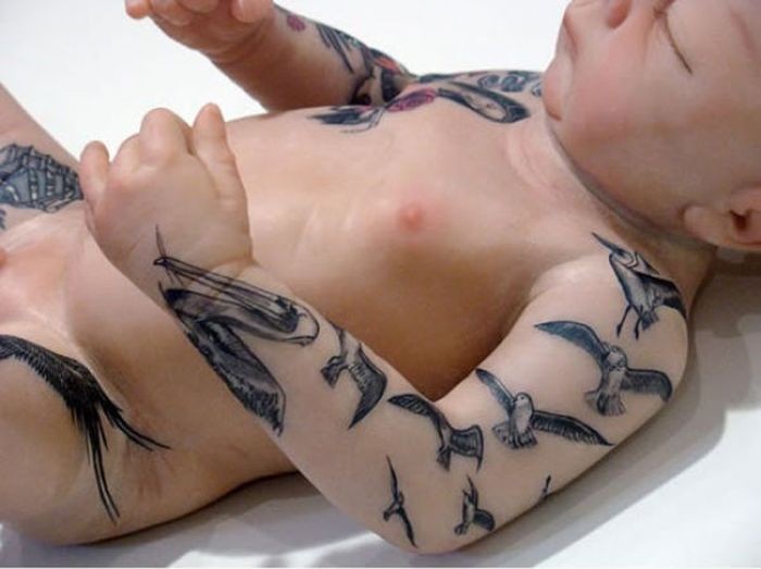 Татуированный ребенок (10 фото)