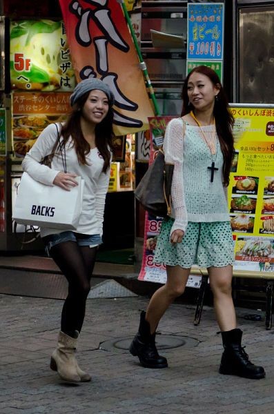 Японские модные женщины (56 фото)