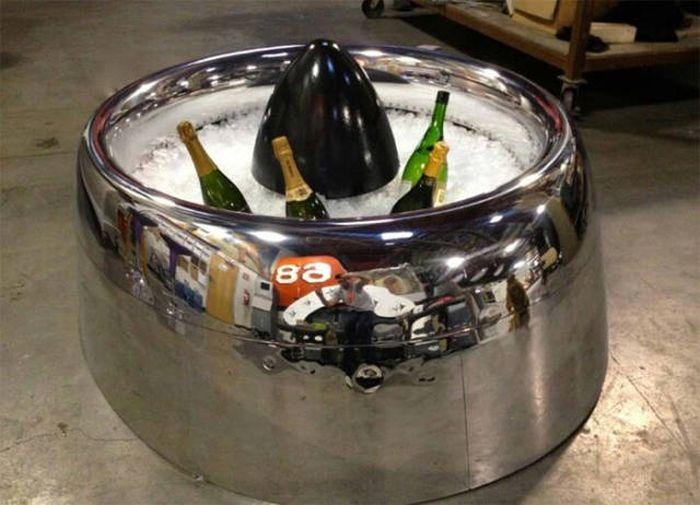 Части самолетов, ставшие предметами мебели (40 фото)