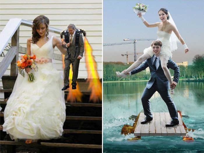 Ужасный свадебный фотошоп (21 фото)