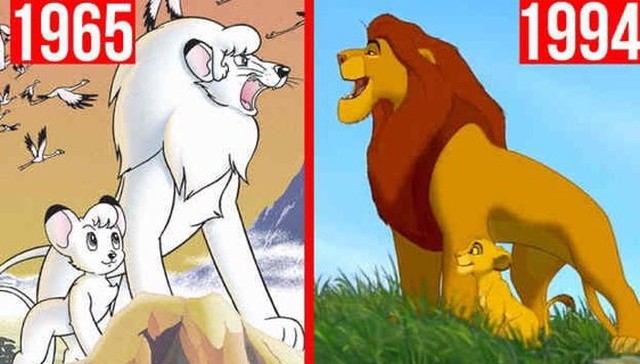 Японское аниме "Белый лев Кимба" и мультфильм "Король Лев" (5 фото)