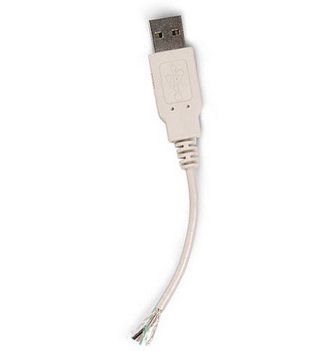 Флэшка, имитирующая отрезанный USB-кабель (2 фото)