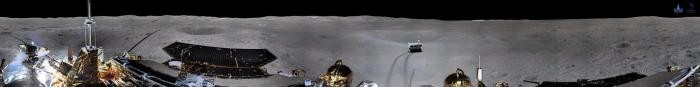 Панорамные снимки обратной стороны Луны (4 фото)