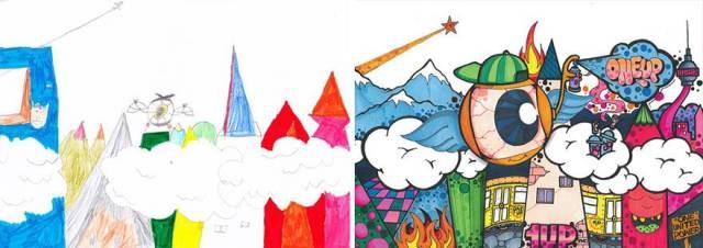 Детские рисунки перерисовывают профессиональные иллюстраторы (45 фото)