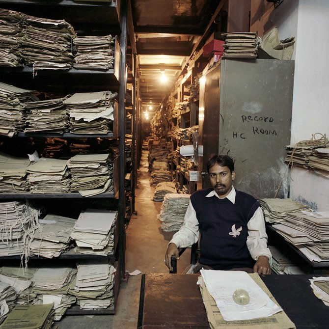 Индийские офисные работники (9 фото)