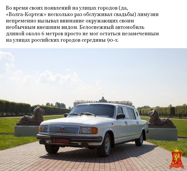 "Волга-Кортеж" уникальный лимузин на базе ГАЗ-31029 (10 фото)